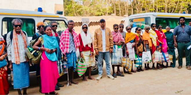 नियद नेल्लानार गांवों के 14 ग्रामीणों के जीवन में आई रोशनी: नक्सल प्रभावित किस्टाराम और मुकर्रम जैसे अंदरूनी क्षेत्रों के मरीजों को मिली नई दृष्टि…..